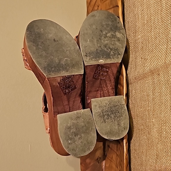 Bed Stu Kenya leather and wood platform sandals - Picture 6 of 9